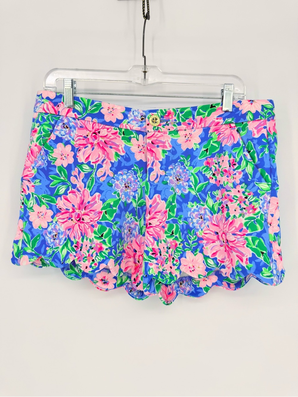 Lilly Pulitzer Buttercup Knit Scallop Shorts NWT Spring In Your Step Sz 6 Floral - Picture 10 of 13